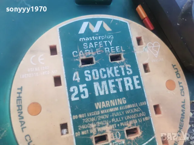 МАКАРА С 25 МЕТРА КАБЕЛ ОТ АНГЛИЯ 2209260943L4, снимка 4 - Кабели - 56171572
