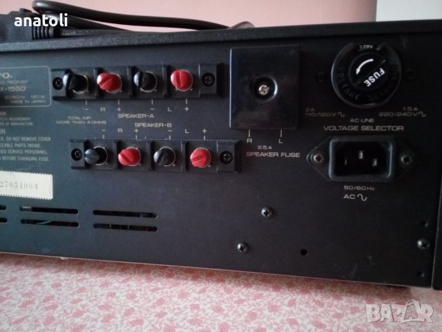 Onkyo TX-1500, снимка 7 - Ресийвъри, усилватели, смесителни пултове - 37419195