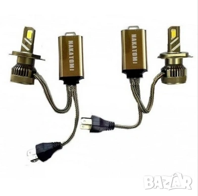 LED крушки H4 60W Nakatomi, снимка 2 - Аксесоари и консумативи - 53301008