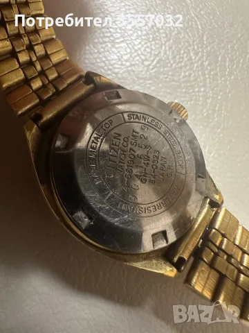 Ретро автоматичен японски часовник Citizen 21 Jewels (28800) – Позлатен с верижка , снимка 3 - Дамски - 55880080