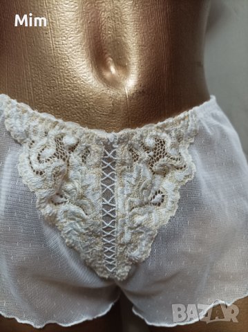 Triumph 42  Бели прозрачни бразелиянки с бродерия, снимка 4 - Бельо - 36916578