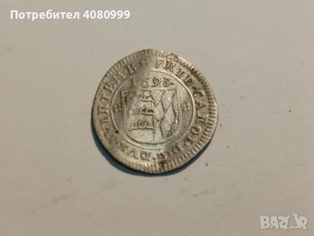 WÜRTTEMBERG KREUZER 1693 Frederick Charls, снимка 5 - Нумизматика и бонистика - 56076464