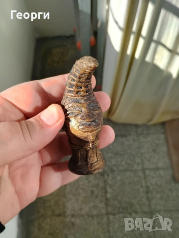 Бронзова глава,Бенин, снимка 9 - Антикварни и старинни предмети - 53255903