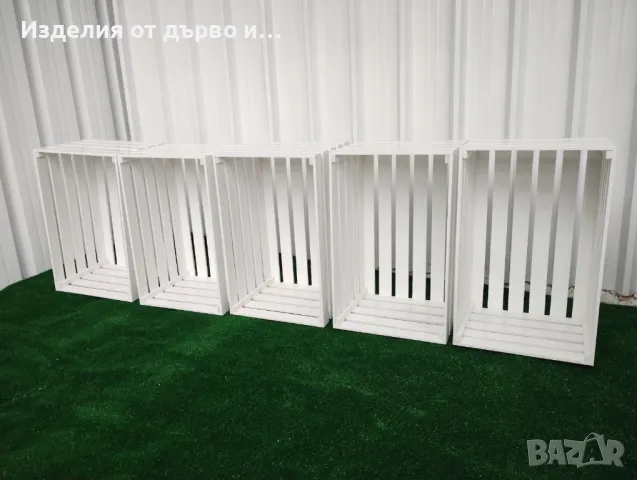 дървени щайги декоративни касетки , снимка 5 - Декорация за дома - 49213307