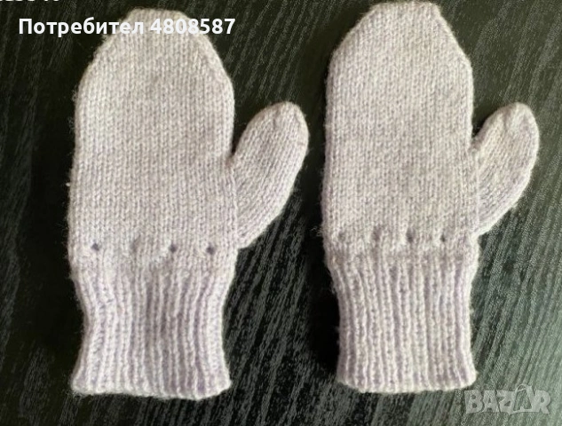 Детски лилави ръкавици, снимка 4 - Шапки, шалове и ръкавици - 54360053