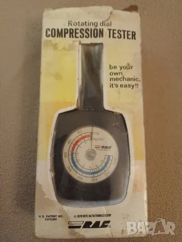 Винтидж монометър за компресия на автомобилни гуми. , снимка 1