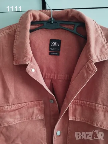 Дънково яке Zara р-р L., снимка 8 - Якета - 49311015