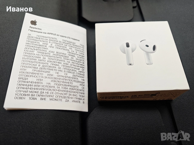 APPLE AIRPODS 4, снимка 3 - Безжични слушалки - 52965195
