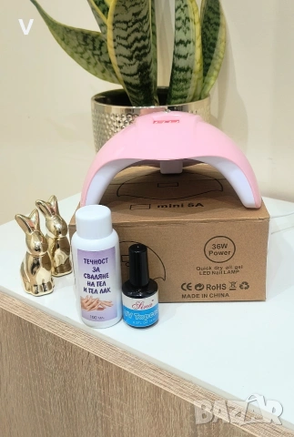 Нова UV лампа печка за маникюр уред за изпичане на гел лак + подаръци , снимка 3 - Продукти за маникюр - 53333841