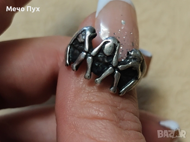 Сребърен пръстен (285), снимка 6 - Пръстени - 52298200