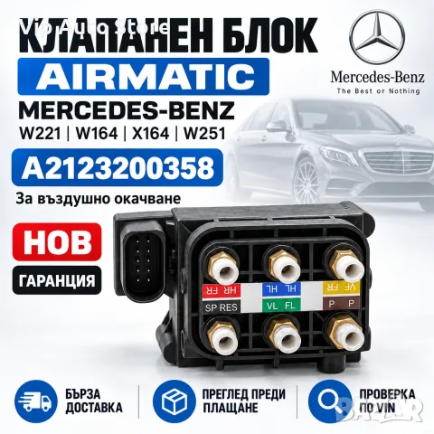 Клапанен блок Airmatic Mercedes ML W164 / GL X164 / R W251 / S W221 – A2123200358