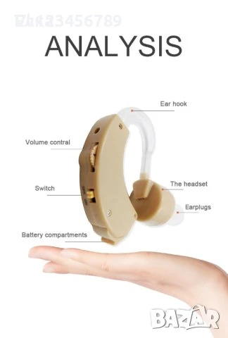 качествен слухов апарат Xm-909e, снимка 3 - Слухови апарати - 50672705