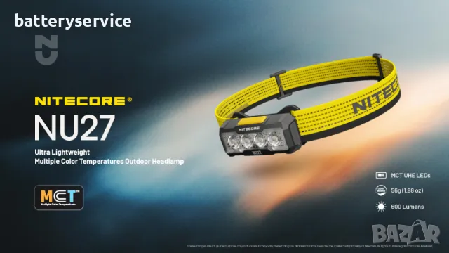 Челник Nitecore NU27, снимка 4 - Къмпинг осветление - 47714489