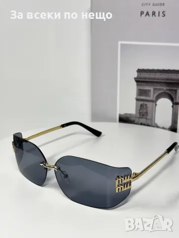Miu Miu Слънчеви Очила С UV400 Защита С ПОДАРЪК🎁Калъф Миу Миу - Различни Цветове Код E116, снимка 6 - Слънчеви и диоптрични очила - 50231576