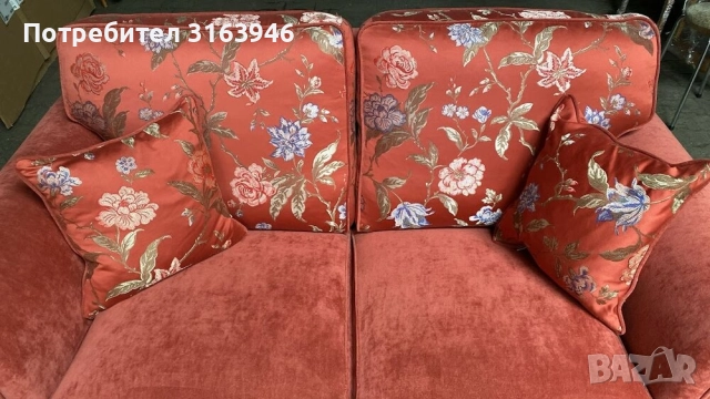 Луксозен диван тройка и двойка  Schröno Handmade, снимка 4 - Дивани и мека мебел - 52235078