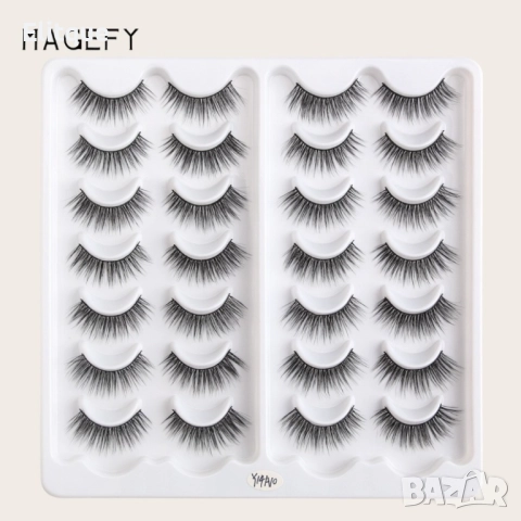 Комплект от 14 чифта 3D изкуствени мигли, снимка 8 - Други - 52830917