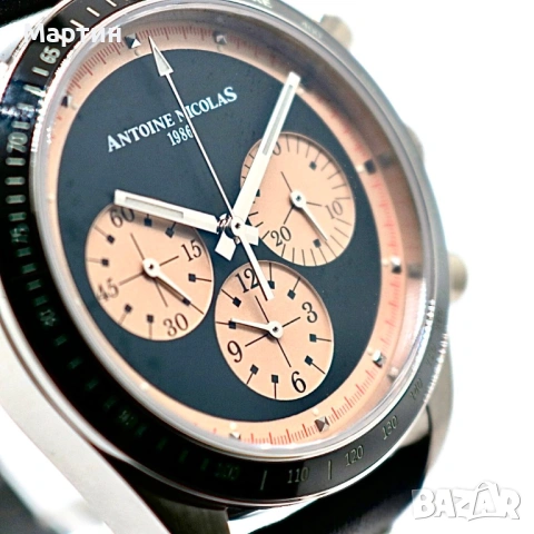 Нов - Механичен часовник - Antoine Nicolas - Le Mans - хронограф, снимка 4 - Мъжки - 53286933