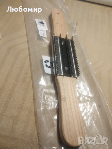 Дървена дръжка Buff Rake 15-инчова полираща гребла за почистване на полиращо колело , снимка 4 - Полирмашини - 44782225