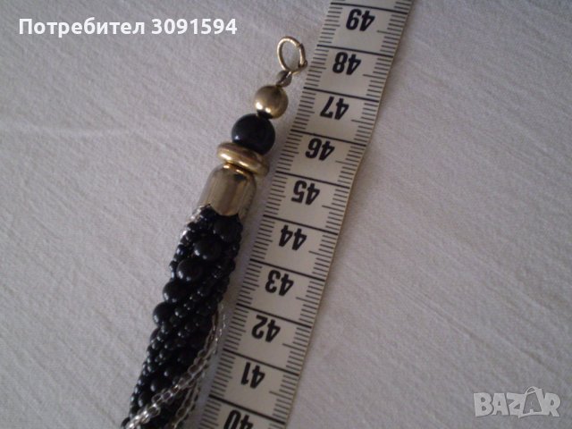  старо колие ръчно изработено от мъниста от мурано стъклоецялна много трудоемка техника на лампи, снимка 4 - Антикварни и старинни предмети - 36650288