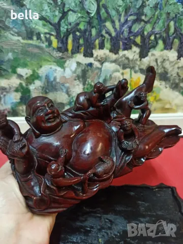 ПРОМО Масивна стара пластика от махагон -Хонг Конг., снимка 10 - Други ценни предмети - 48559225