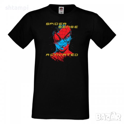 Мъжка тениска Spider Sense Activated Игра,Изненада,Подарък,Празник,Повод, снимка 2 - Тениски - 37246930