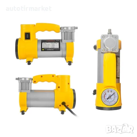 Компресор за кола 12V с фенерче – T135, снимка 4 - Аксесоари и консумативи - 56054124