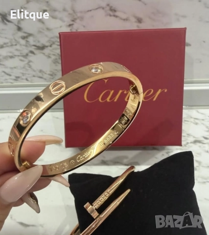гривна от висококачествена стомана cartier 1бр., снимка 4 - Гривни - 52820165
