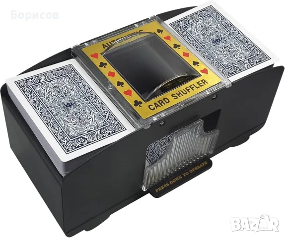 Automatic Card Shuffler (автоматична машина за разбъркване на карти), снимка 2 - Карти за игра - 56256304