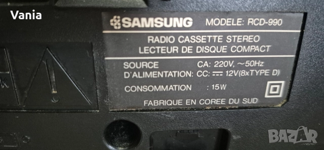 Касетофон Samsung , снимка 6 - Радиокасетофони, транзистори - 52847710
