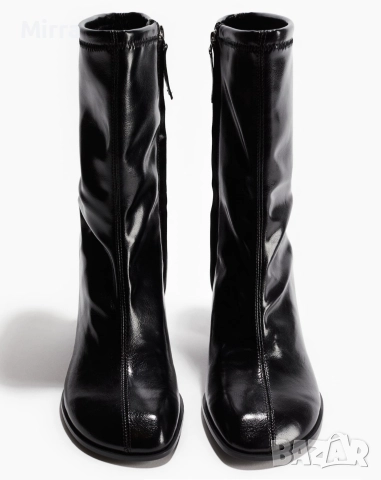 Дамски боти на масивен ток, снимка 2 - Дамски боти - 52807073