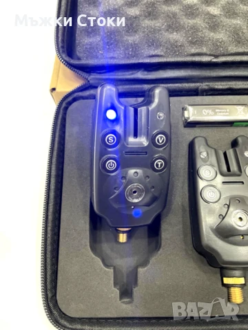 3 Броя Сигнализатори за риболов с кожен калъф, снимка 3 - Такъми - 50725516