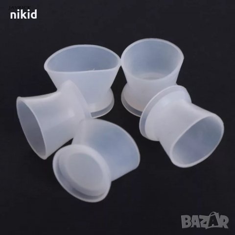 мини чаша чашки силиконов молд за тониране смесване на бои боя смола смес ръчна изработка и др, снимка 2 - Форми - 31600728
