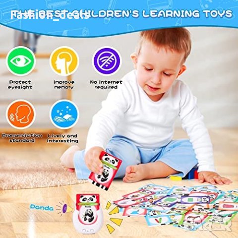 Нова Играчка за малки деца Монтесори флаш карти за обучение думи, снимка 4 - Образователни игри - 40507217