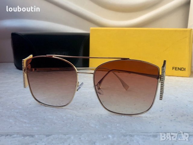 Fendi 2020 дамски слънчеви очила с камъни, снимка 3 - Слънчеви и диоптрични очила - 30737575