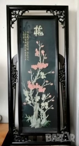  Картина (пано) за стена - естествен нефрит, снимка 11 - Картини - 38978177