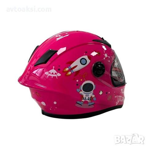 Детска каска Мотор/Мотопед/Вело/Скутер/Атв Шлем, снимка 12 - Аксесоари и консумативи - 50533453