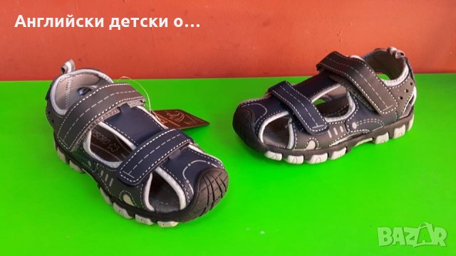 Английски детски сандали с естествена кожа стелка, снимка 1 - Детски сандали и чехли - 29303655