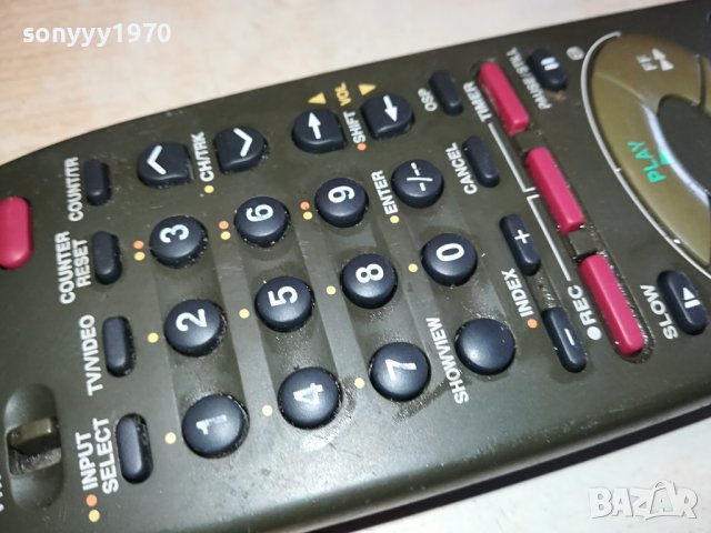 TOSHIBA VT-858G VTR/TV REMOTE CONTROL-ВНОС SWISS 0702241121, снимка 5 - Дистанционни - 44175523