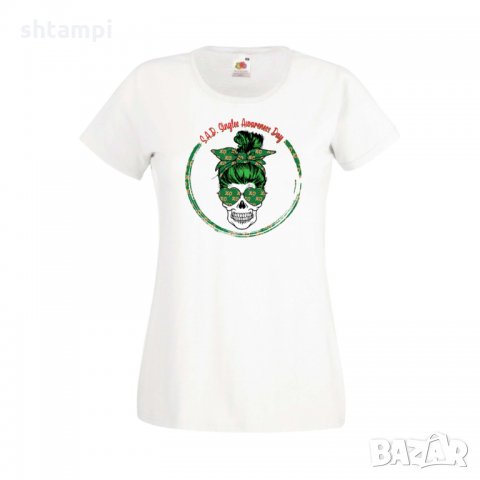 Дамска тениска Свети Валентин Skull Valentine's 13, снимка 8 - Тениски - 35582109