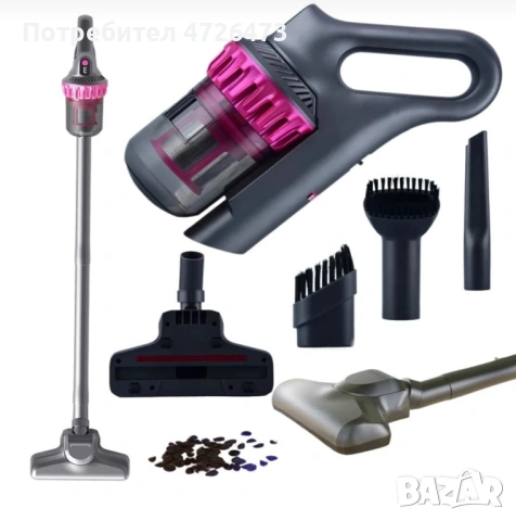 Чисто нова прахосмукачка с телескопична тръба и приставки, снимка 2 - Прахосмукачки - 53326228