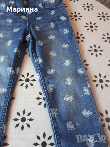 Дънки за момиче с еднорог нм , снимка 2 - Детски панталони и дънки - 39160815