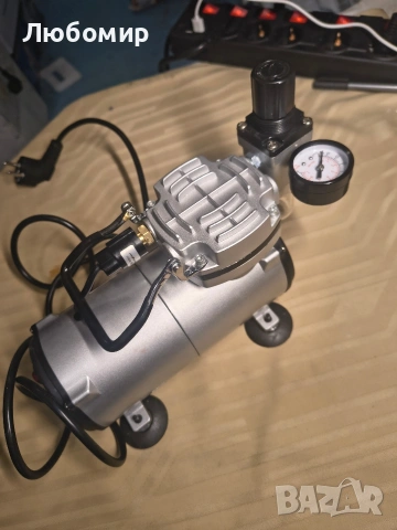 аерограф Fengda FD-18-2с компресор, мощен въздушен поток и въздушно налягане, , снимка 11 - Компресори - 53261226