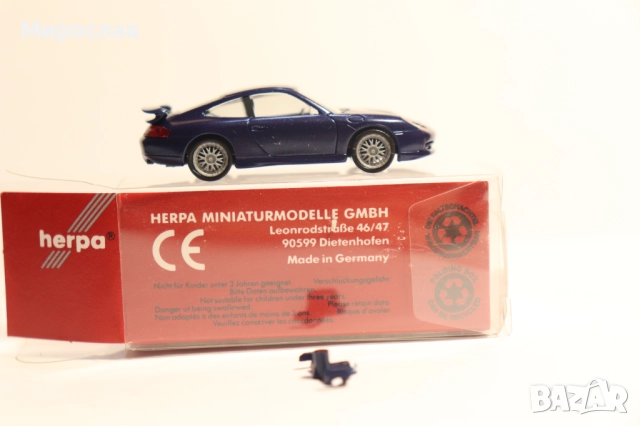 HERPA H0 1/87 PORSCHE 966 МОДЕЛ КОЛИЧКА ИГРАЧКА, снимка 5 - Колекции - 51476655