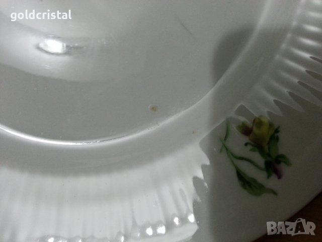 Стар български порцелан чинии за основно , снимка 4 - Антикварни и старинни предмети - 39665455