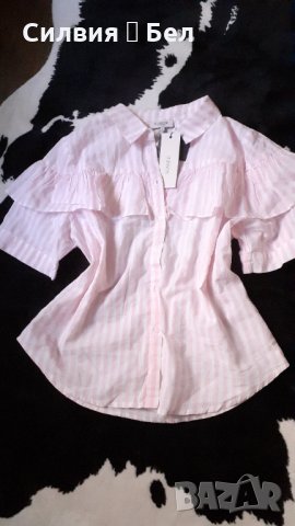 Дамска риза с къс ръкав