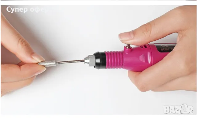 Многофункционална електрическа пила за маникюр и педикюр с 6 приставки, снимка 5 - Педикюр и маникюр - 49099646