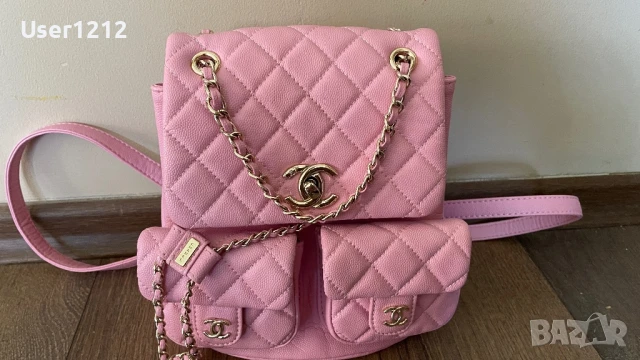 Chanel дамска раница естествена кожа , снимка 2 - Чанти - 50908864