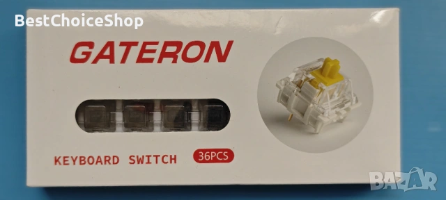 36 броя switches Gateron Silent Black Ink v2 превключватели 5-пинови RGB линейни със стабилизатори, снимка 3 - Други - 54258640