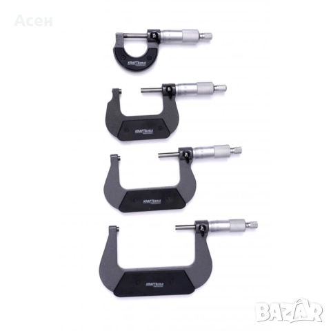 КОМПЛЕКТ МИКРОМЕТРИ 0-100 ММ , снимка 3 - Други машини и части - 51838594