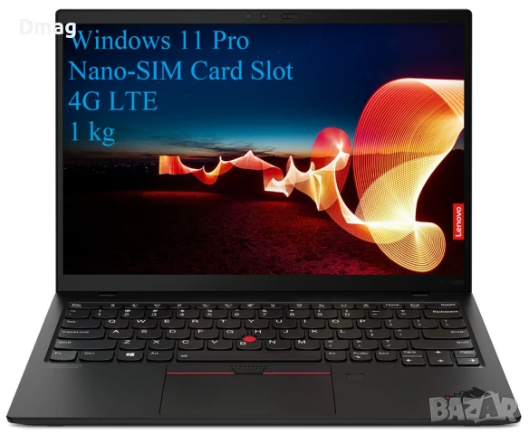 13” 2K ThinkPad X1 Nano / i7-1180G /16GB/ 512GB SSD/ Win11Pro / 4G LTE
